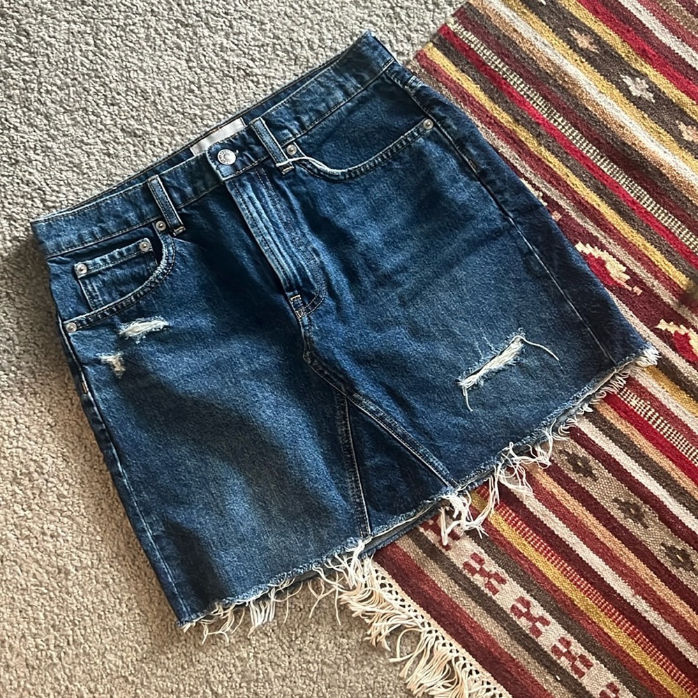 Everlane Denim Reconstructed Skirt
